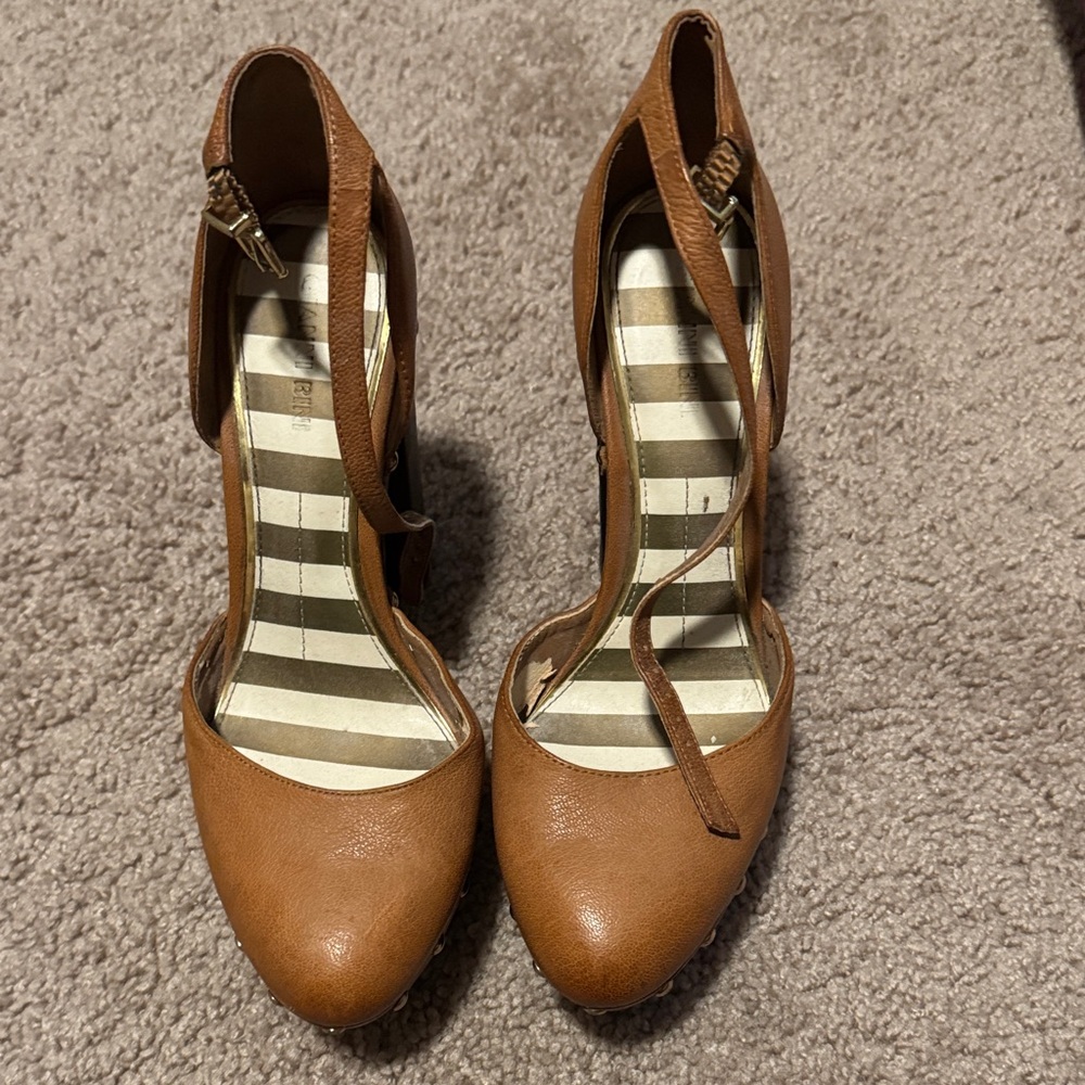 Steve Madden Brown Strappy Heels